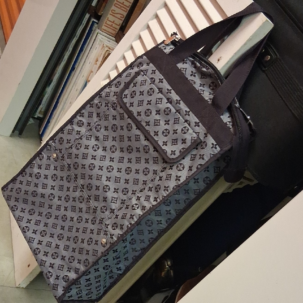 Stylish Gray Patterned Men's Bag